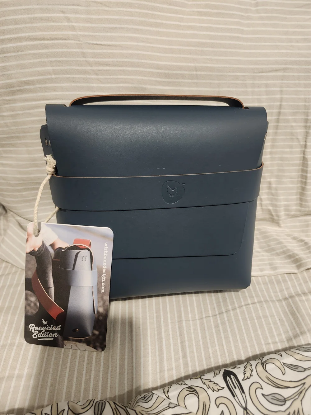 Wish Bone Design Blue Recycled Edition Bike Bag